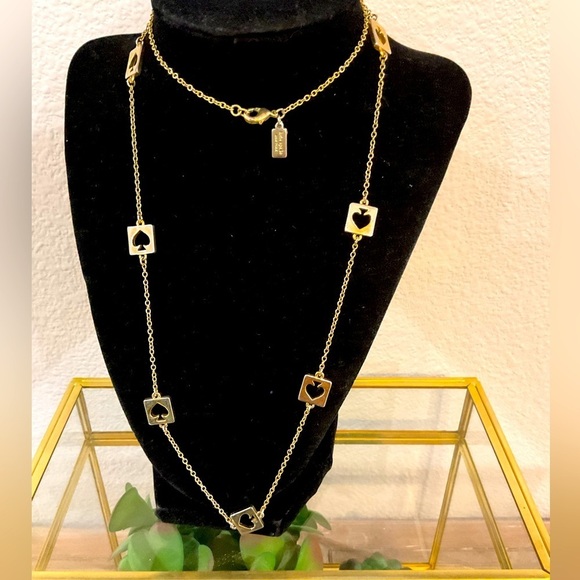 KATE SPADE 26” Spade ♠️ Necklace, EUC - Picture 1 of 6